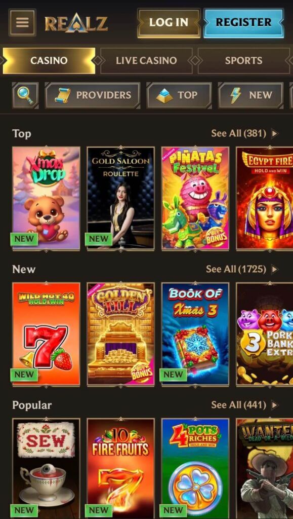 Experience Thrilling Gameplay with the RealZ Casino App